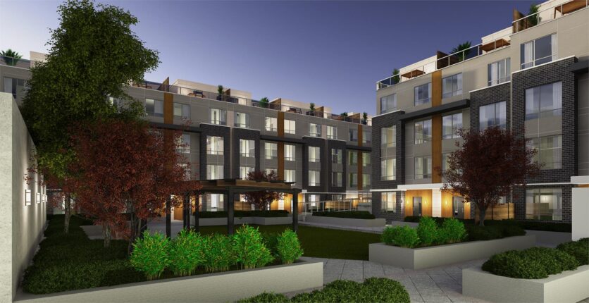 Dellwood Park Townhomes Courtyard