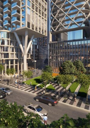 Artists' Alley Condos Exterior courtyard