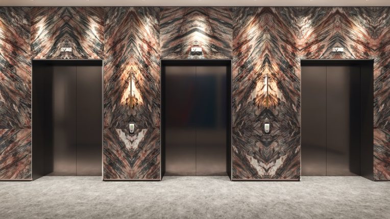 Aqualuna at Bayside North Lobby Elevator