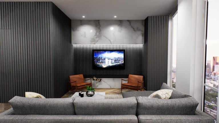 Via Bloor 2 Penthouse Living Room