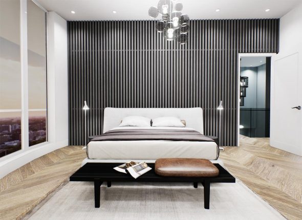 Via Bloor 2 Penthouse Master Bedroom