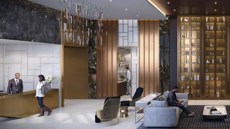 Line 5 South Tower Condos Lobby