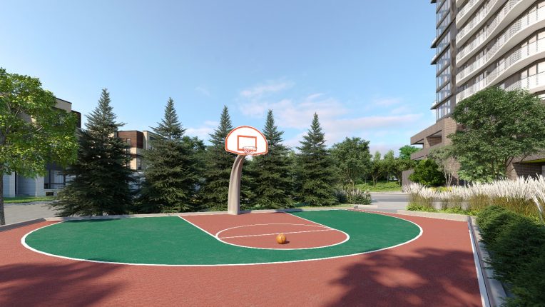 SXSW Condos & Towns Basketball Court
