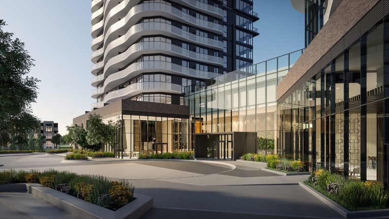 SXSW Condos & Towns Exterior Rendering