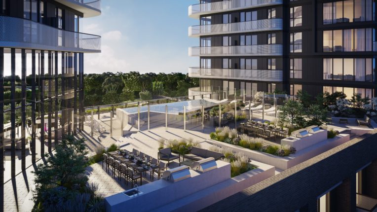 SXSW Condos & Towns Exterior Rendering