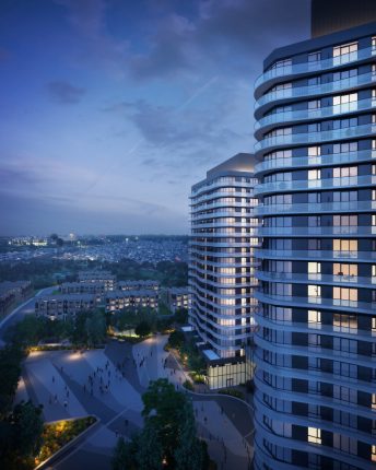 SXSW Condos & Towns Exterior Rendering