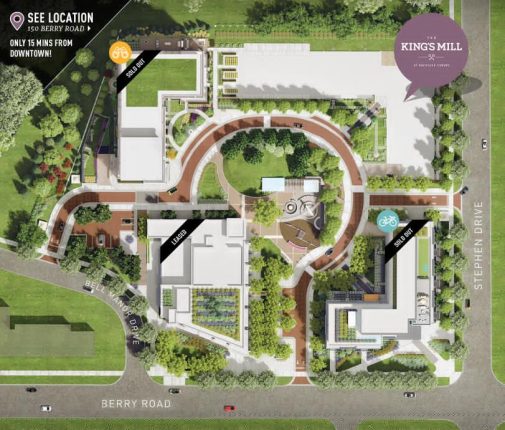 The King's Mill Condos Site Location