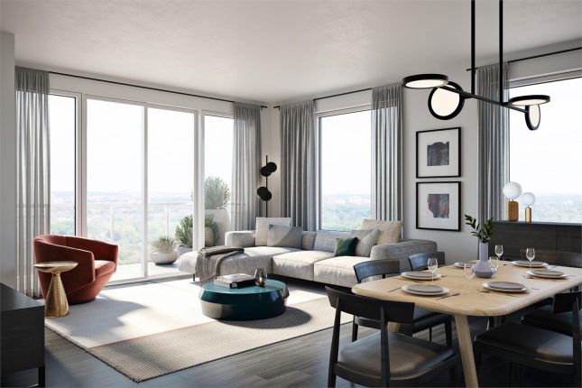 Upper West Side Condos at Oakvillage Suite Living Room