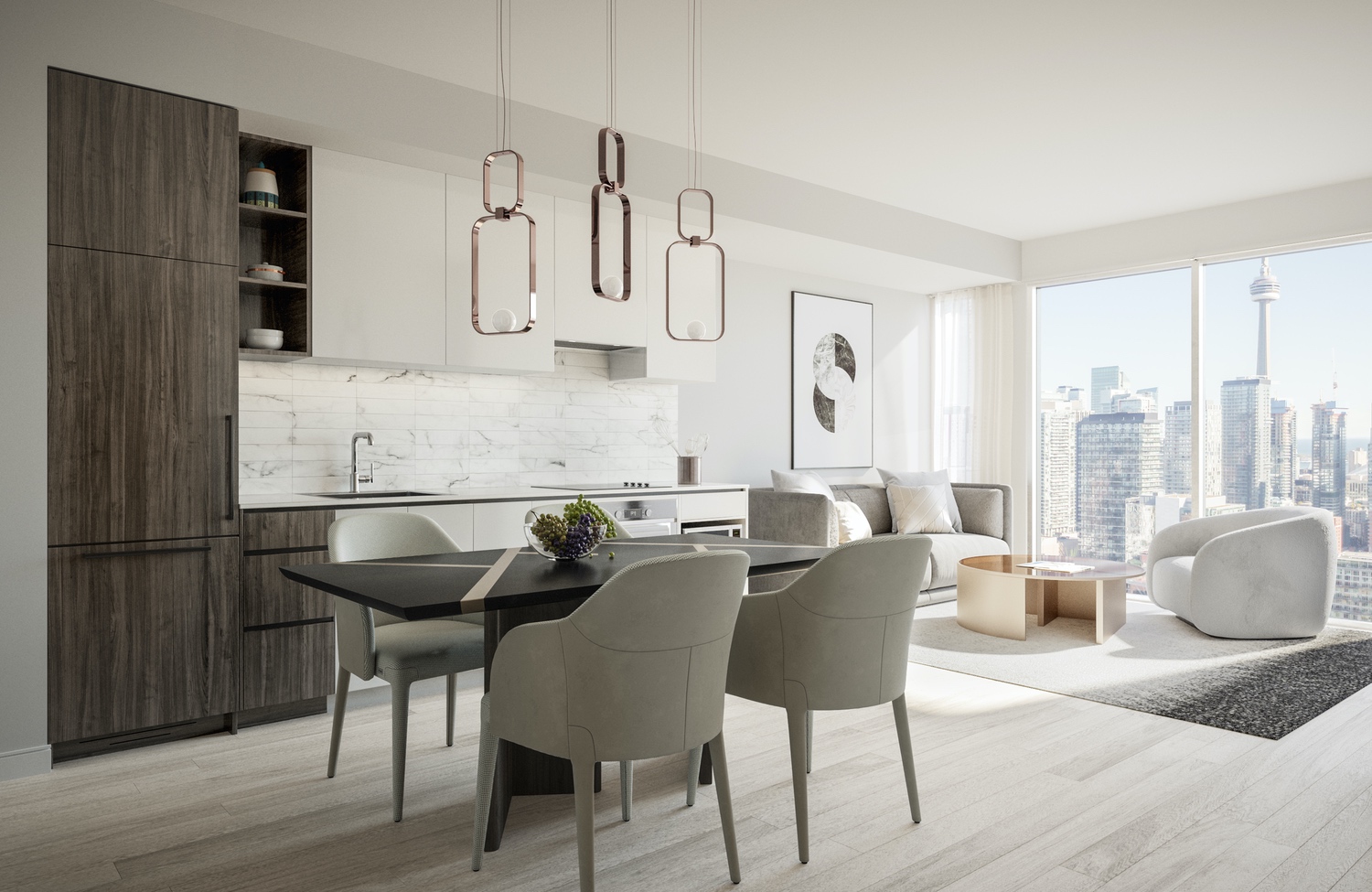 interior suite design for 55 mercer condos