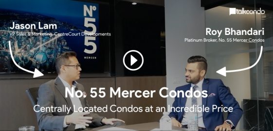 roy bhandari interviewing jason lam for 55 mercer condos