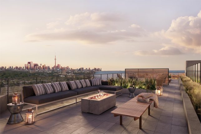 The King's Mill Condos Rooftop Terrace