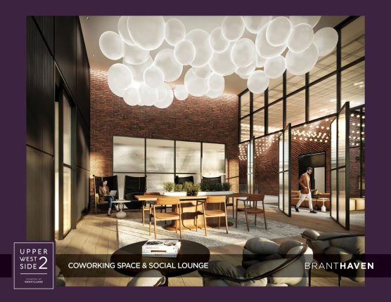 Upper West Side Condos 2 Coworking Space and Social Lounge