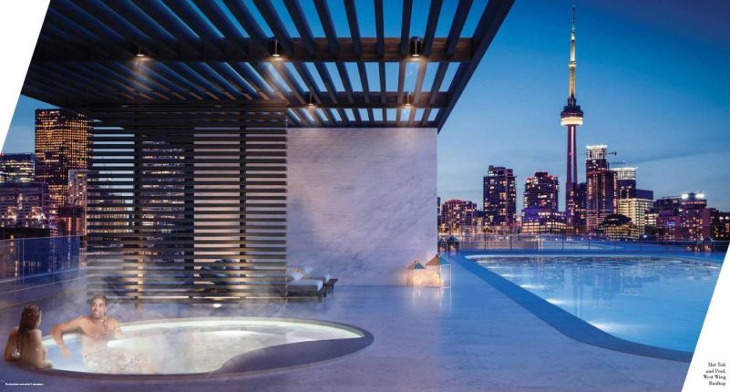 Artists' Alley Condos Rooftop Hot Tub