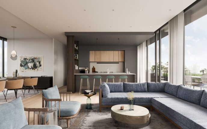 1414 Bayview Interior Rendering