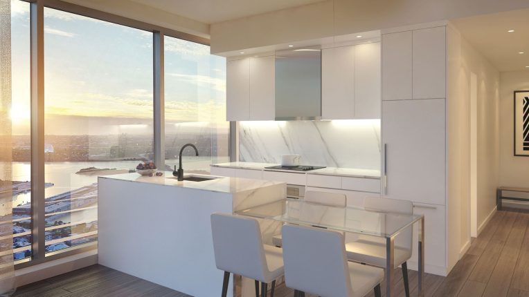 Victoria sur le parc Condos Kitchen