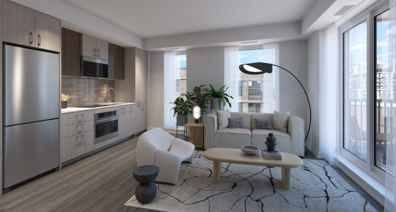 Daniels on Parliament Condos Living Room