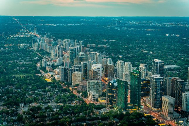 North Core Condos Aerial