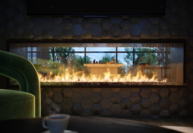 Mile and Creek Condos Dining Room Vignette