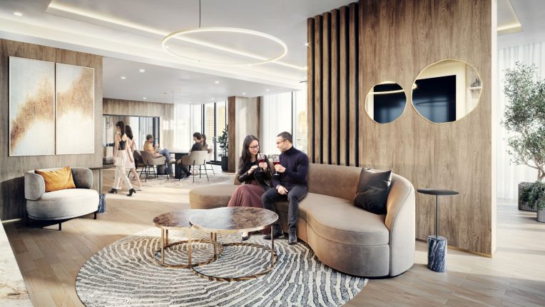 The Grand at Universal City Interior Lounge