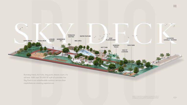 DUO Tower 3 at Station Park Amenities Skydeck Duo