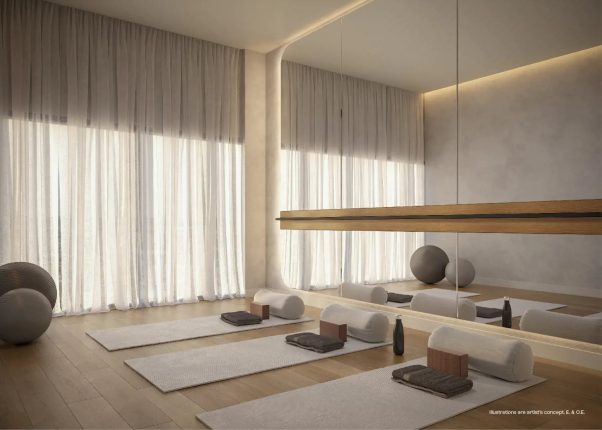 Akra Living Condos Yoga Studio