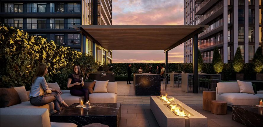 The Design District Condos Outdoor Lounge