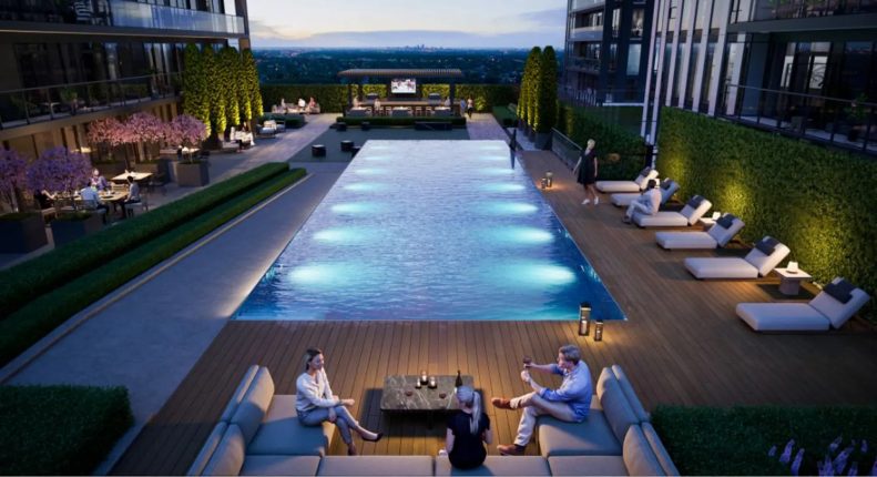 The Design District Condos Outdoor Swimming Pool