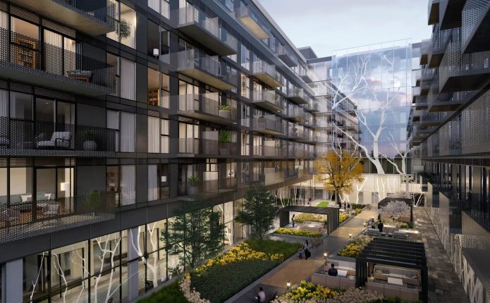 The Branch Condos Courtyard