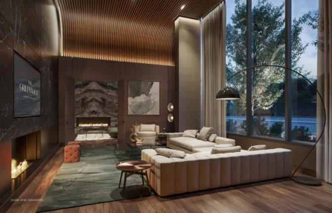 The Greenwich Condos at Oakvillage Condos Media Lounge