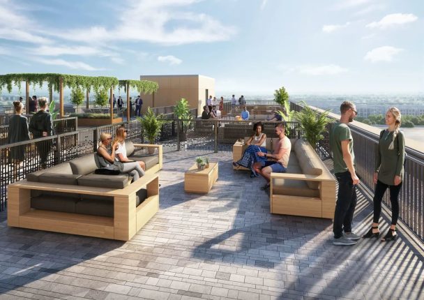 The Villages of Oak Park Condos Rooftop Terrace