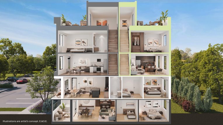 Lot 16 Dollhouse Cross Section