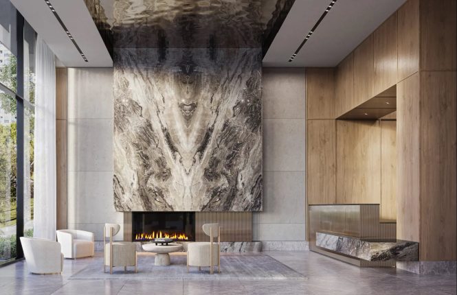 Kipling Station Condos Lobby