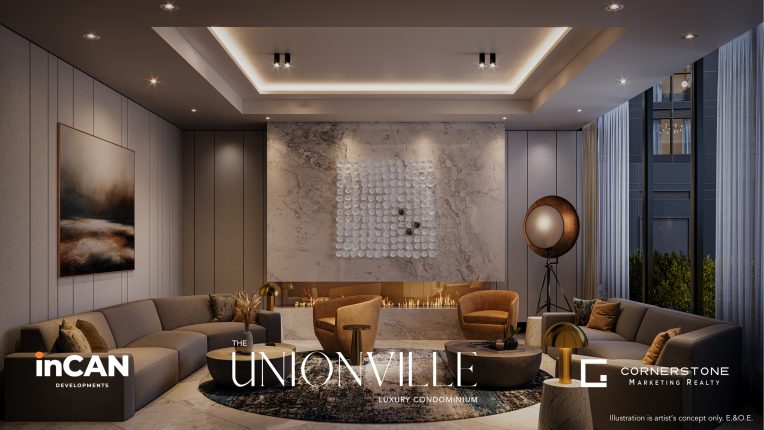 The Unionville Fireplace Gathering Lounge