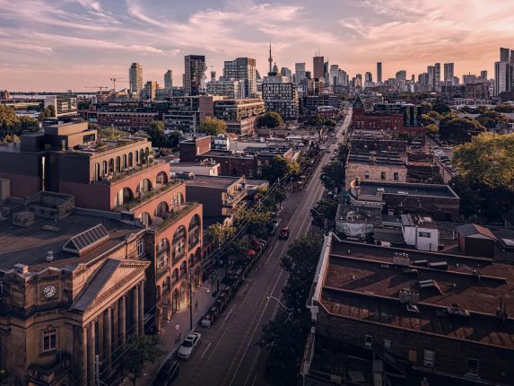 Biblio Lofts Condos Aerial Rendering