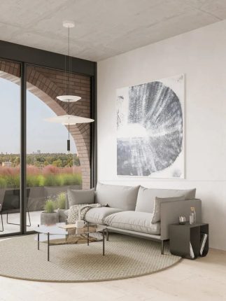 Biblio Lofts Condos Living Room