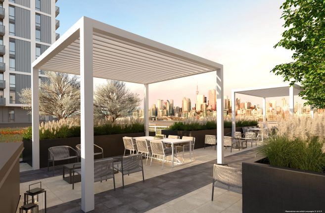 Daniels on Parliament Condos 8th Floor Terrace