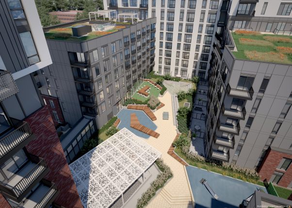 Daniels on Parliament Condos Courtyard