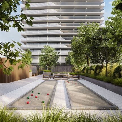 M6 Condos Bocce Court
