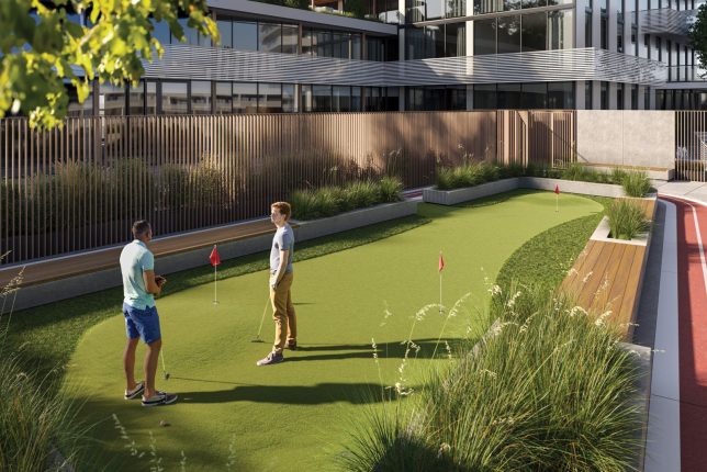 M6 Condos Putting Green