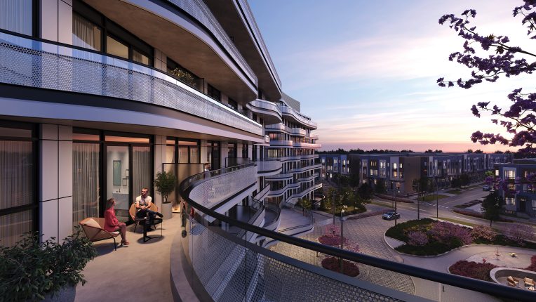 Lily at Crosstown Balcony