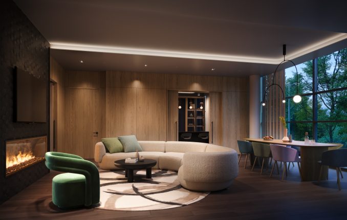 Mile & Creek Condos Phase 3 Clubhouse Dining Room