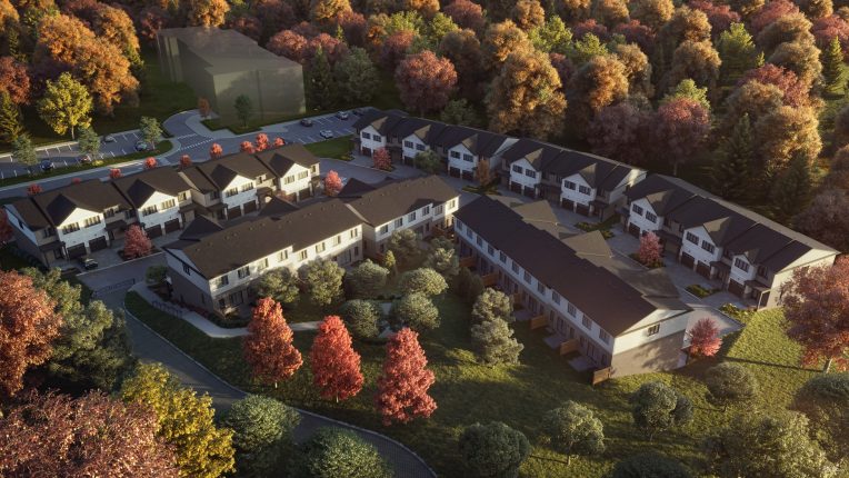 Lackner Ridge Towns Aerial