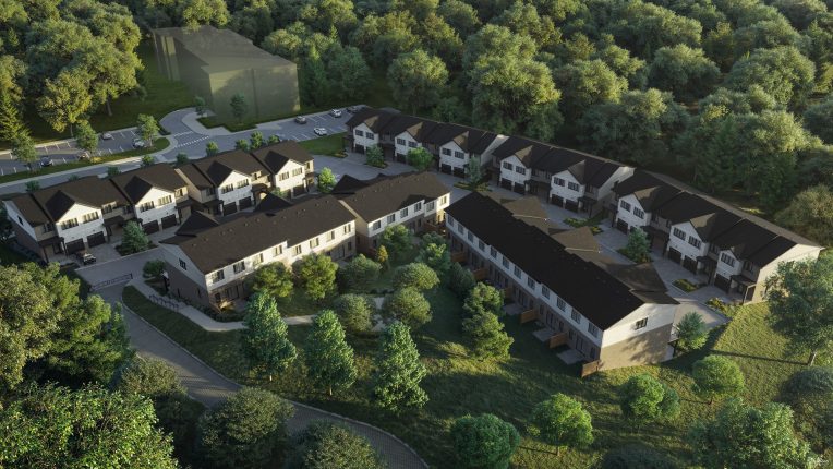 Lackner Ridge Towns Aerial