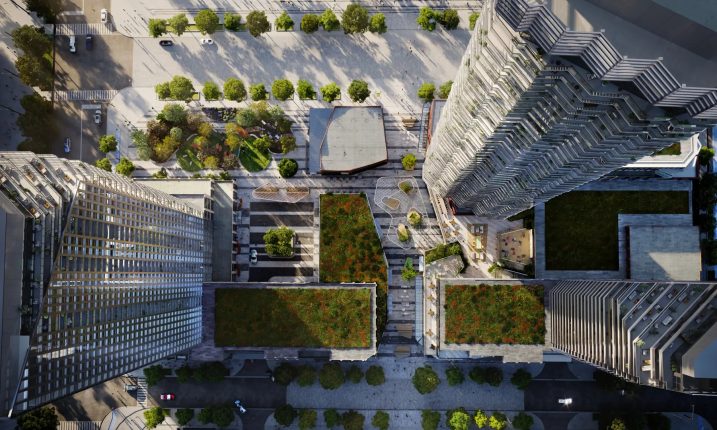 Bravo West Tower Condos Aerial Rendering