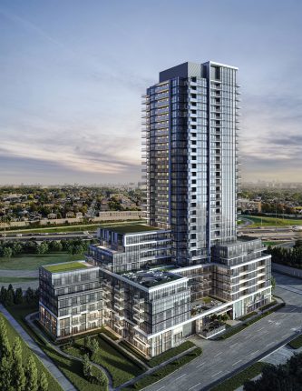 K01 Condos Aerial Rendering
