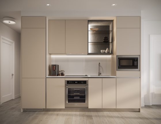 Maxium Condos Kitchen White