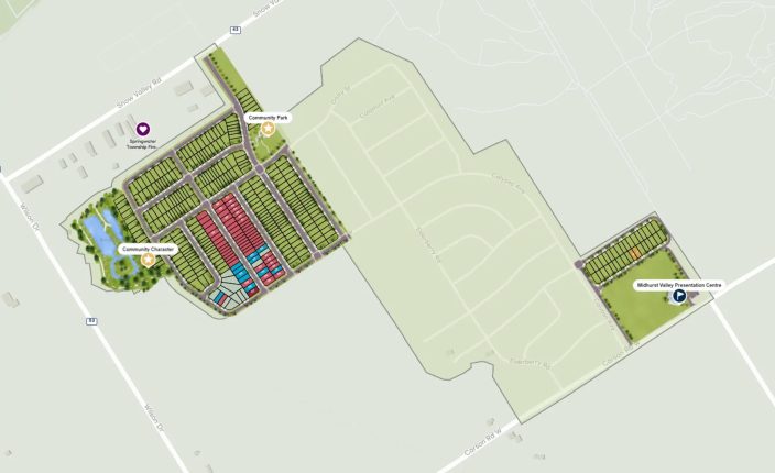 Midhurst Valley by Brookfield Residential Site Plan