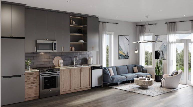 The Conservancy Towns Summit Series Kitchen and Living Room