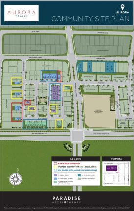 Aurora Trails by Paradise Developments Site Plan