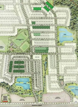 Joshua Creek Montage by Hallet Homes Site Plan